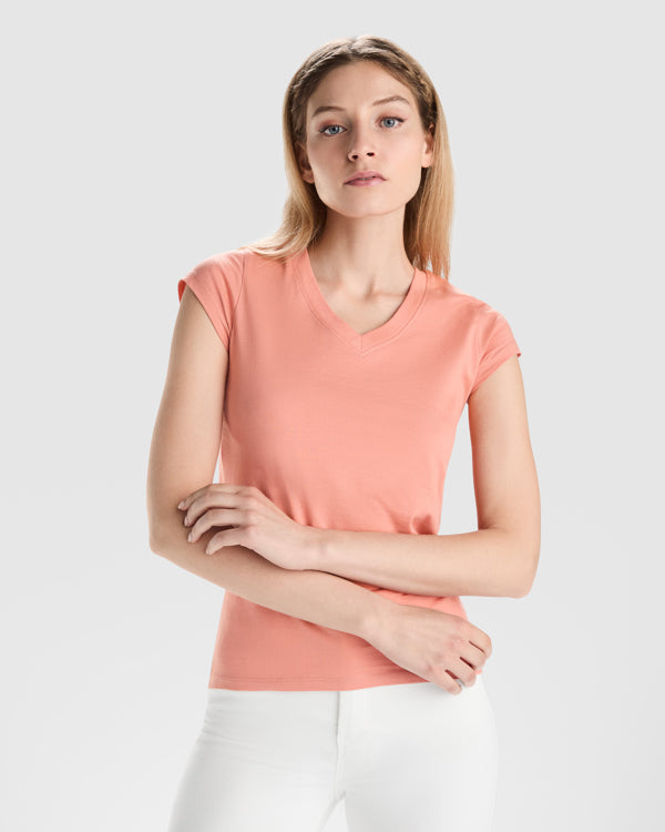 ROLY VICTORIA Women's T-shirt in white - promotional clothing printed with your company logo