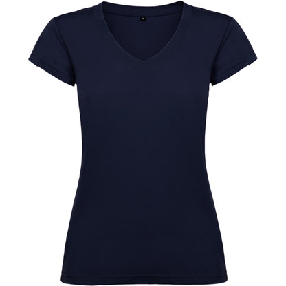 ROLY VICTORIA Women's T-shirt in navy blue - promotional clothing printed with your company logo