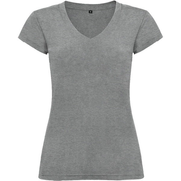 ROLY VICTORIA Women's T-shirt in heather grey - promotional clothing printed with your company logo