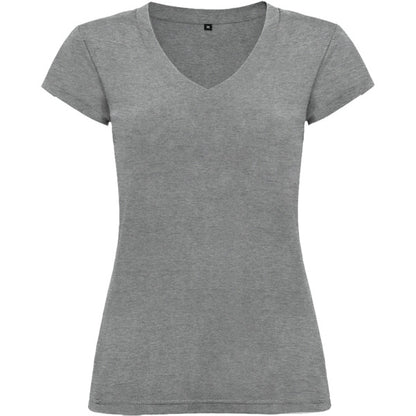 ROLY VICTORIA Women's T-shirt in heather grey - promotional clothing printed with your company logo