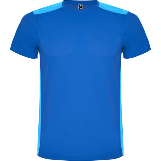 ROLY DETROIT Men's T-shirt in royal blue/light royal - promotional clothing printed with your company logo