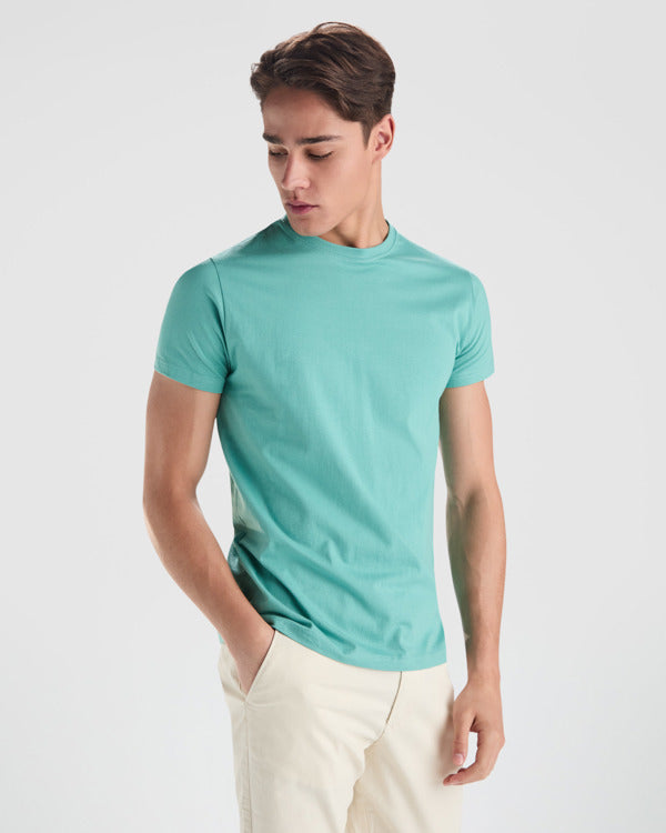 ROLY STAFFORD Men's T-shirt in white - promotional clothing printed with your company logo
