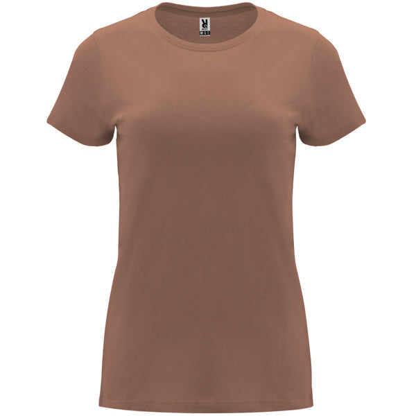 ROLY CAPRI Women's T-shirt in moca - promotional clothing printed with your company logo