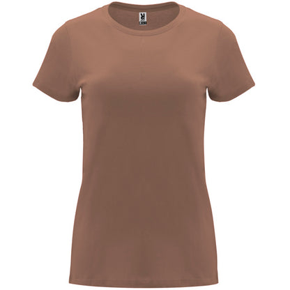 ROLY CAPRI Women's T-shirt in moca - promotional clothing printed with your company logo