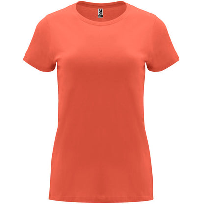 ROLY CAPRI Women's T-shirt in coral - promotional clothing printed with your company logo