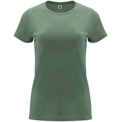 ROLY CAPRI Women's T-shirt in laurel green - promotional clothing printed with your company logo