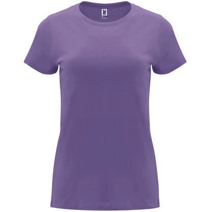 ROLY CAPRI Women's T-shirt in iris purple - promotional clothing printed with your company logo