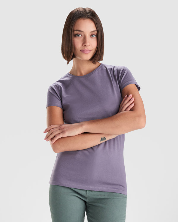 ROLY BREDA WOMAN Women's T-shirt in white - promotional clothing printed with your company logo
