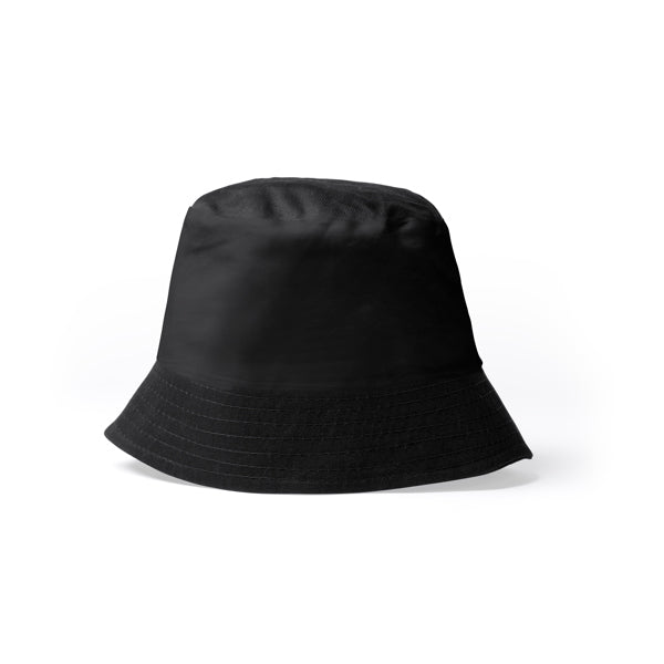 Stamina BOBIN Cotton bucket bob hat in black - promotional merchandise printed with your company logo