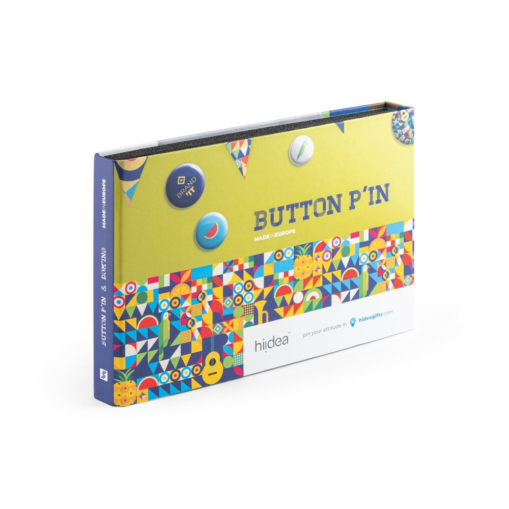 PIN & DOMING SHOWCASE promotional event giveaway in assorted with custom logo branding
