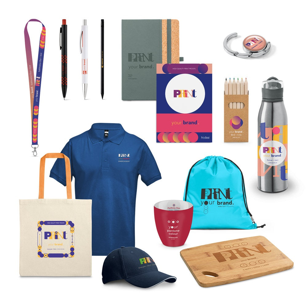 PRINT SHOWCASE promotional event giveaway in assorted with custom logo branding