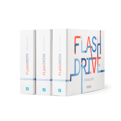 FLASH DRIVE SHOWCASE promotional USB drive in assorted (detail view) with custom logo branding