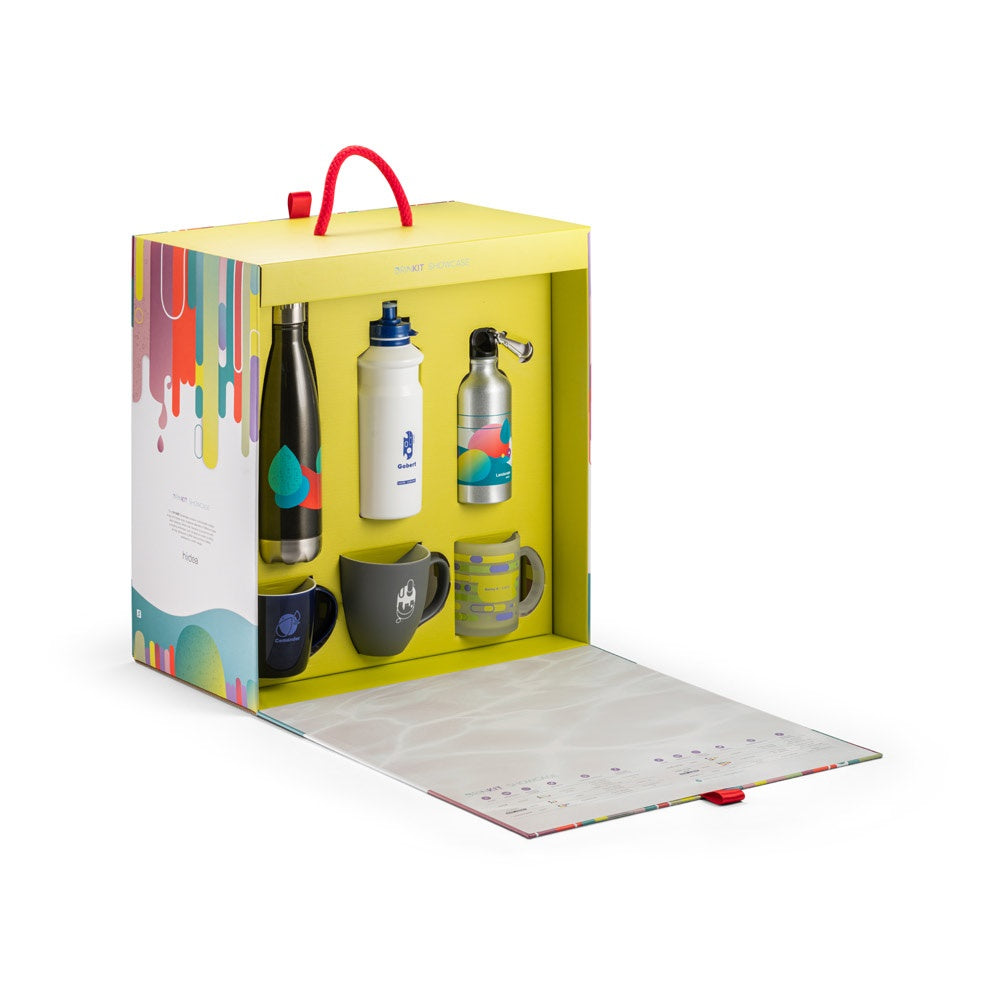 DRINKIT SHOWCASE promotional bottle in assorted (detail view) with custom logo branding