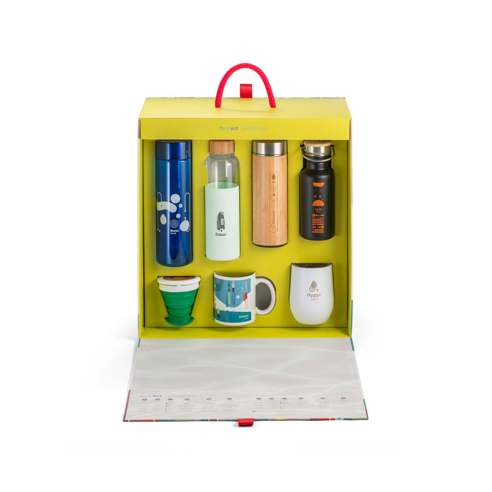 DRINKIT SHOWCASE promotional bottle in assorted (detail view) with custom logo branding