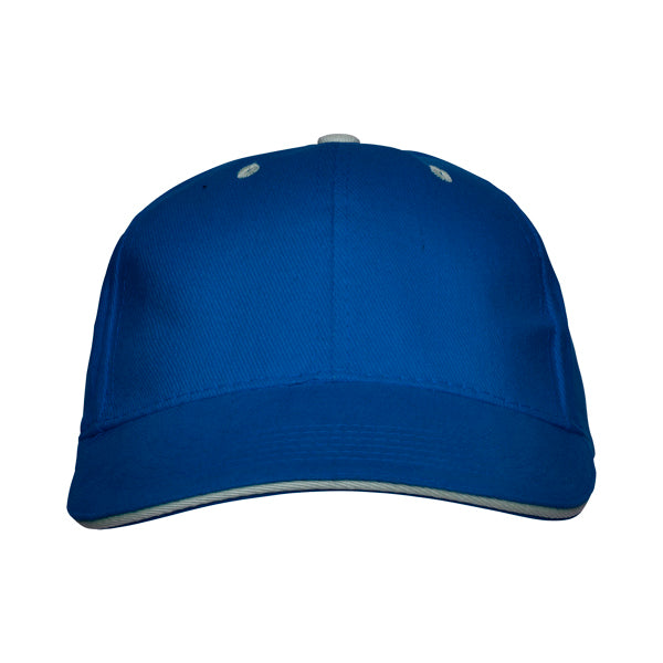 Stamina PANEL Cotton cap in royal blue - promotional merchandise printed with your company logo