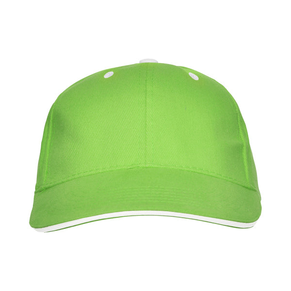 Stamina PANEL Cotton cap in oasis green - promotional merchandise printed with your company logo