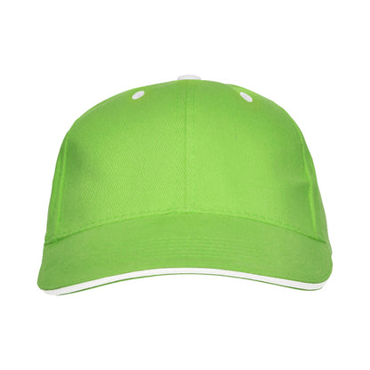 Stamina PANEL Cotton cap in oasis green - promotional merchandise printed with your company logo