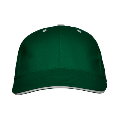 Stamina PANEL Cotton cap in bottle green - promotional merchandise printed with your company logo