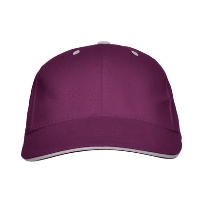 Stamina PANEL Cotton cap in purple - promotional merchandise printed with your company logo
