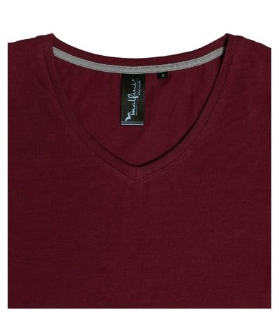 MALFINI Premium ACTION V-NECK Women's T-shirt in navy blue - promotional clothing printed with your company logo