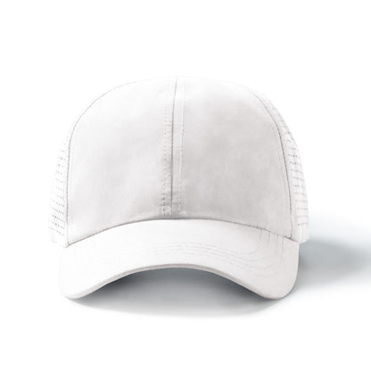 Stamina KARIN RPET microfibre cap in white - promotional merchandise printed with your company logo