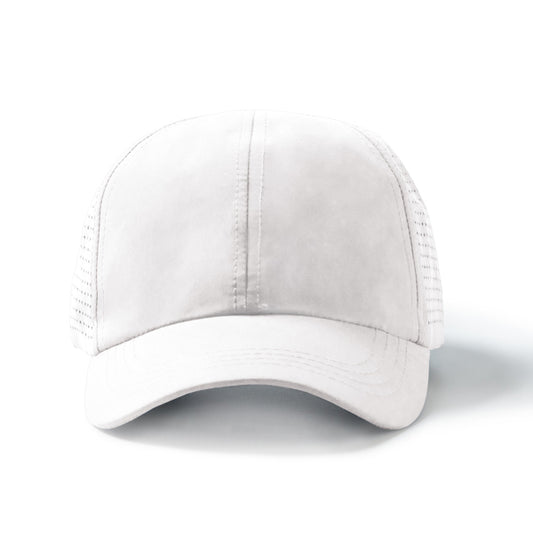 Stamina KARIN RPET microfibre cap in white - promotional merchandise printed with your company logo