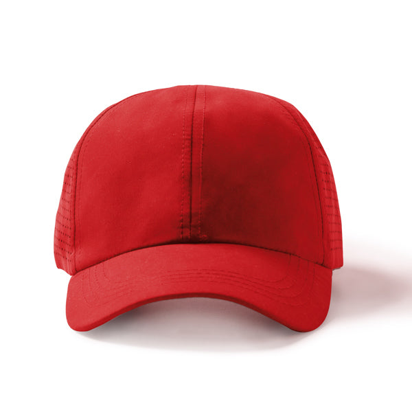 Stamina KARIN RPET microfibre cap in red - promotional merchandise printed with your company logo