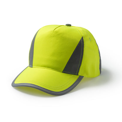 Stamina BALDER 5-panel cap in fluor yellow - promotional merchandise printed with your company logo