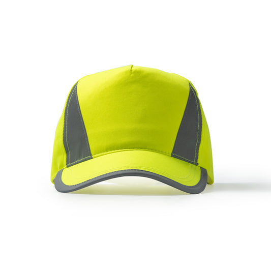 Stamina BALDER 5-panel cap in fluor yellow - promotional merchandise printed with your company logo