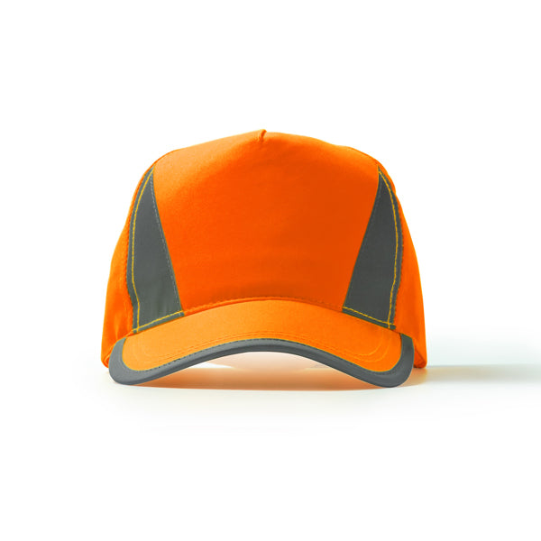 Stamina BALDER 5-panel cap in fluor orange - promotional merchandise printed with your company logo