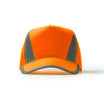 Stamina BALDER 5-panel cap in fluor orange - promotional merchandise printed with your company logo