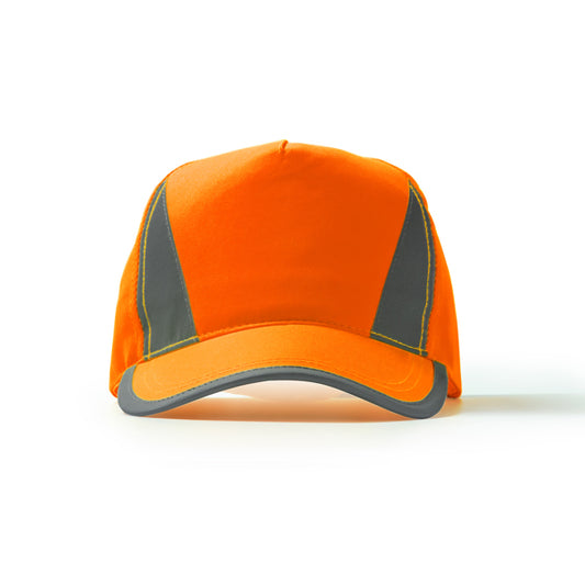 Stamina BALDER 5-panel cap in fluor orange - promotional merchandise printed with your company logo