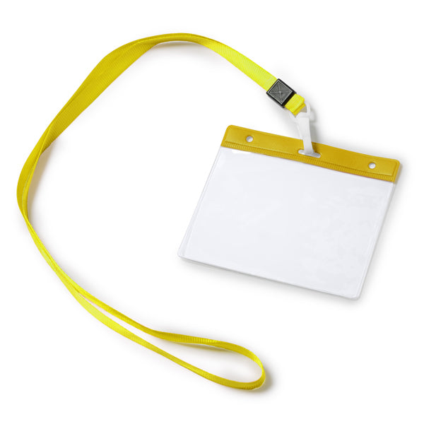 Stamina POMEL PVC lanyard in yellow - promotional merchandise printed with your company logo