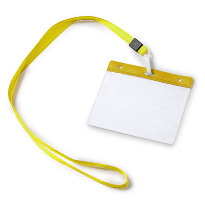 Stamina POMEL PVC lanyard in yellow - promotional merchandise printed with your company logo