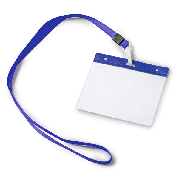 Stamina POMEL PVC lanyard in royal blue - promotional merchandise printed with your company logo