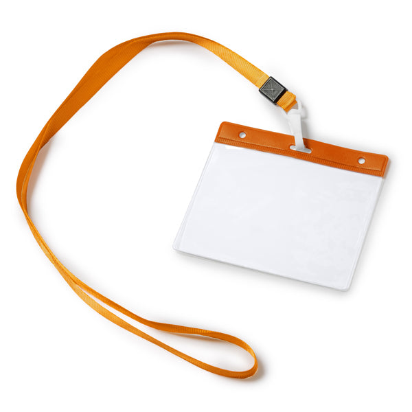 Stamina POMEL PVC lanyard in orange - promotional merchandise printed with your company logo