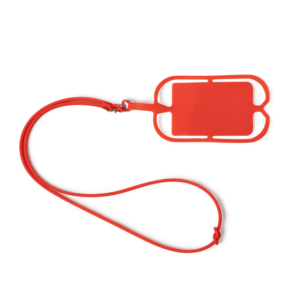 Stamina DALVIK Silicone lanyard in red - promotional merchandise printed with your company logo