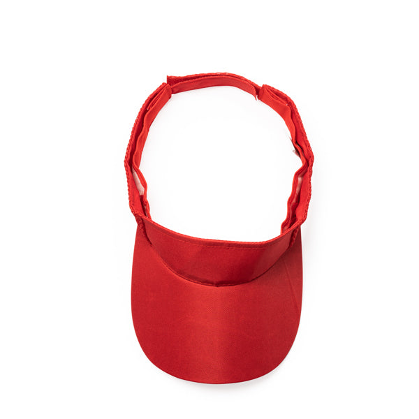 Stamina WIZER Polyester visor in red - promotional merchandise printed with your company logo