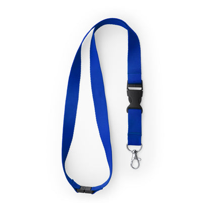 Stamina GUEST Polyester lanyard in royal blue - promotional merchandise printed with your company logo
