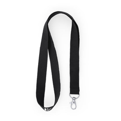 Stamina ECOHOST RPET lanyard in black - promotional merchandise printed with your company logo