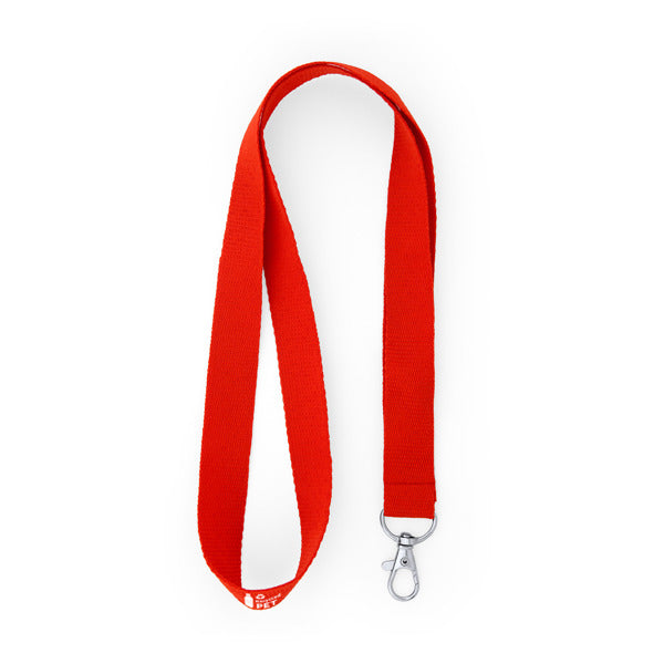 Stamina ECOHOST RPET lanyard in red - promotional merchandise printed with your company logo