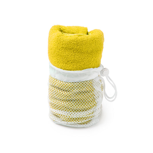 Stamina KELSEY Microfibre towel in yellow - promotional merchandise printed with your company logo