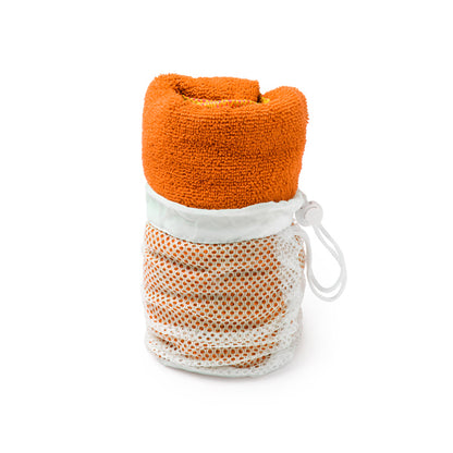 Stamina KELSEY Microfibre towel in orange - promotional merchandise printed with your company logo