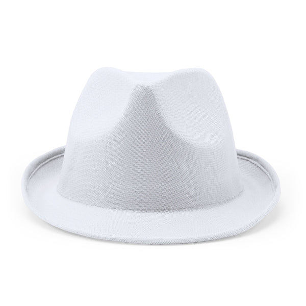 Stamina DUSK Polyester cap in white - promotional merchandise printed with your company logo