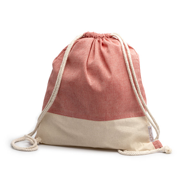 LUANDA - Drawstring bag made of recycled cotton in a heather finish…