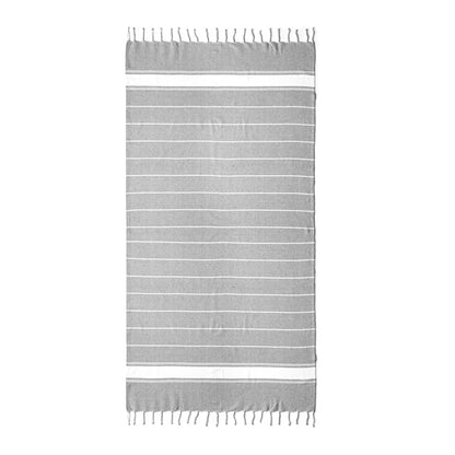 Stamina DENIA Cotton and polyester sarong in heather grey - promotional merchandise printed with your company logo