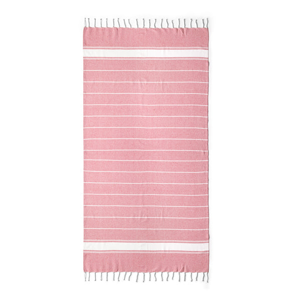 Stamina DENIA Cotton and polyester sarong in red - promotional merchandise printed with your company logo