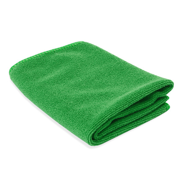 Stamina BAY Microfibre towel in fern green - promotional merchandise printed with your company logo