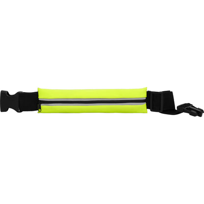 Stamina MARATHON Polyester and elastane running belt in fluor yellow/black - promotional merchandise printed with your