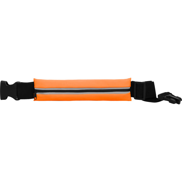 Stamina MARATHON Polyester and elastane running belt in fluor orange/black - promotional merchandise printed with your